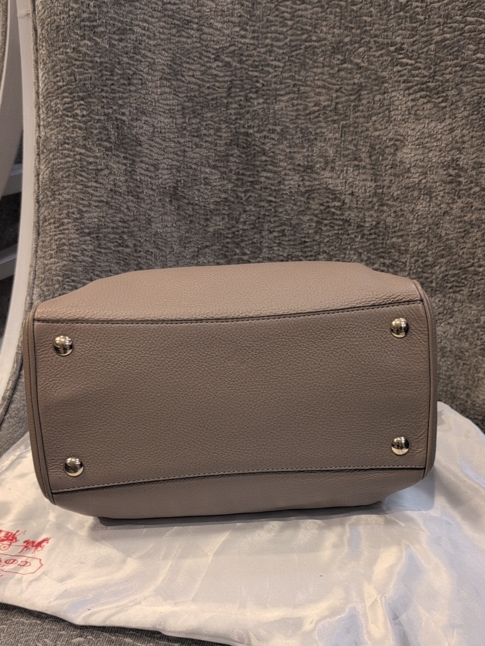 Coach Bennet Pebbled Leather Satchel - Picture 6 of 16